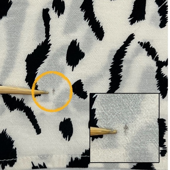 Rails Whitney Print Shirt Cheetah Blouse Short Sleeve Ivory Black M Medium - Picture 8 of 15